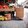 Chariot de marché à grandes roues, panier de marché, panier Voir les images du produit 3