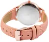 Damenuhr Armbanduhr Kunstlederband apricot Analog Produktbild-Vorschau 3