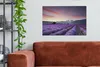 MuchoWow® - Leinwandbilder - Sonnenuntergang über Lavendel, Produktbild-Vorschau 2