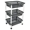 Carrello 3 Cesti Guapissimo Polipropilene Cm39X62X29 Anteprima dell’immagine prodotto 1