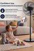 Opviq, stojací ventilátor Kumtel KTF-760, čierna farba, Náhľad obrázku produktu 9