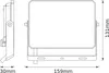OSRAM LED-Fluter, 30W, 1800lm, 3000K, 105°, IP65, warmweiß Produktbild-Vorschau 2