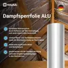 HAUSA Dampfsperrfolie ALU 150m2 (2x1,5mx50m) Aluminium Produktbild-Vorschau 3