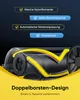 A close-up diagram of a vacuum cleaner brush head with descriptive text highlighting its features. Produktbild-Vorschau