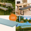 Set van 2 bierbankkussens 220 x 25 cm, turkoois, 4 cm dik, Productafbeelding-voorbeeld 4
