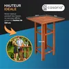 CASARIA® Barový stůl dřevo 110 cm vysoký 75 x 75 cm Náhled obrázku produktu 11