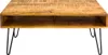 Massiver Couchtisch SCORPION natur 100cm Mangoholz Hairpin Produktbild-Vorschau 9