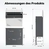 Skrzynka na listy Wiltec ze stali nierdzewnej V63 37 x 11 x Podgląd zdjęcia produktu 12