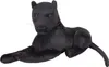 A plush toy panther lying down on a white background. Podgląd zdjęcia produktu