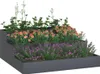 vidaXL Zahradní květináč antracit 90 x 90 x 35 cm Náhled obrázku produktu 3