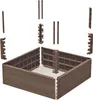 Bac à sable jardin imitation bois 148x129x25 cm brun Voir les images du produit 5