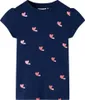vidaXL Kinder-T-Shirt Marineblau 104 Produktbild-Vorschau 7