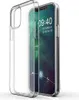A clear phone case is shown next to a smartphone displaying the lock screen. Podgląd zdjęcia produktu