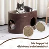 PetRhein Kratzbrett für Katzen aus Kratzpappe,3-in-1 großes Produktbild-Vorschau 4
