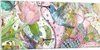 Bilder auf glas - Vogel Schmetterling Blume - 120x50cm - Produktbild-Vorschau 1
