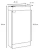Badplaats Gäste-WC Möbel Orion 40 x 22 cm – Matt Schwarz – Produktbild-Vorschau 5