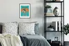 MuchoWow® MuchoWow® Gerahmtes Poster Vintage - Surfen - Produktbild-Vorschau 2