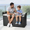Ławka ogrodowa PE Rattan 90 Gal Deck Box Wodoodporne Podgląd zdjęcia produktu 8