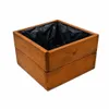 Grande jardinière carrée – Pot de fleurs moderne, résistant Voir les images du produit 1