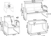 BELIANI Lounge Set Grau aus Metall 4-Sitzer Gartentisch Produktbild-Vorschau 3