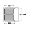 Abfallsorter EURO CARGO S-60/2 / 60 cm Schrankbreite / Produktbild-Vorschau 4