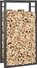 Brennholzregal Mattschwarz 50x28x94 cm Stahl Produktbild-Vorschau 5