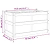 Pflanzkübel Weiß 90x50x50 cm Massivholz Kiefer Produktbild-Vorschau 10