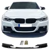 Für BMW 3er F30 F31 mit M-Paket Spoiler Lippe Frontspoiler mit ABE SCHWARZ GLANZ in der Farbe SCHWARZ von Jom Car-Parts GmbH Voir les images du produit