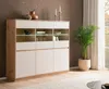 Highboard "Kiruma" in Kaschmir und Artisan Eiche Vitrine Produktbild-Vorschau 6