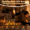 Ikodm 3er-Set LED Kerzen mit Lichterkette und Produktbild-Vorschau 5