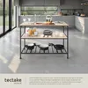 Étagère de cuisine Akeley - Bois clair industriel, Chêne Voir les images du produit 3