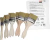Maler Pinsel Anstreich Set 10 Flachpinsel + 1 Abdeckfolie Produktbild-Vorschau 1