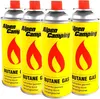 Four cans of Alpen Camping butane gas for camping stoves are lined up against a white background. Voir les images du produit