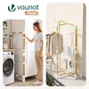 VOUNOT® Wäscheständer Turm 3 Ebenen Turmwäscheständer Produktbild-Vorschau 7