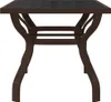 vidaXL Zahradní stůl hnědočerný 140x70x70 cm Ocel a sklo Náhled obrázku produktu 4