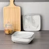 MALACASA, série Ivy, 4dílná sada mramorových porcelánových Náhled obrázku produktu 9