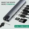 USB C Hub 8 v 1 Adaptér HDMI 4K USB 3.0 Micro SD RJ45 Náhled obrázku produktu 4
