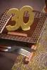 XXL Tischdeko Zahl 20 Geburtstag Gold Glitzer 1 Stück Produktbild-Vorschau 2