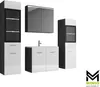 A collection of modern bathroom furniture including cabinets and a sink vanity. Anteprima dell’immagine prodotto