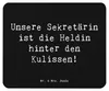 Mr. & Mrs. Panda Mousepad Spruch Sekretärin Heldin - Produktbild-Vorschau 1