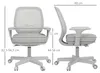 Vinsetto Bürostuhl, Ergonomisch Schreibtischstuhl mit Produktbild-Vorschau 3