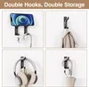 Lot de 4 crochets muraux autocollants en acier inoxydable 6 Voir les images du produit 6