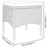 vidaXL Set di 4 sedie e sgabelli da giardino in rattan Anteprima dell’immagine prodotto 12
