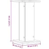 vidaXL Stojan na reproduktory 2 ks Biely 30x30x60 cm Náhľad obrázku produktu 7