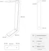 Diagram showing the dimensions and included hardware for a shelf bracket. Produktbild-Vorschau