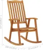 vidaXL Chaise à bascule en bois massif d'acacia Voir les images du produit 6