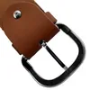 Gürtel aus Leder 4x110cm Ledergürtel mit Schnalle braun Produktbild-Vorschau 5
