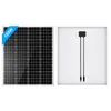 150W solárny panel fotovoltaický nabíjací panel Náhľad obrázku produktu 2