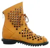 Laura Vita Damen Stiefelette aus Leder mit Lochmuster Produktbild-Vorschau 12