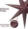 Papierstern LYSA - hängend - 7-zackig - D: 60cm - rot/gold Produktbild-Vorschau 6